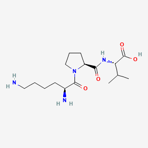 2D molecular structure of KPV, CAS 88768-11-0, C16H30N4O4.