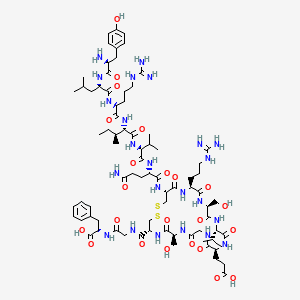 2D molecular structure of AOD-9604, CAS 221231-10-3, C78H123N23O23S2.