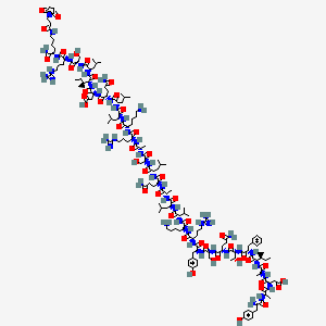 2D molecular structure of CJC-1295 No DAC, CAS 863288-34-0, C165H269N47O46.